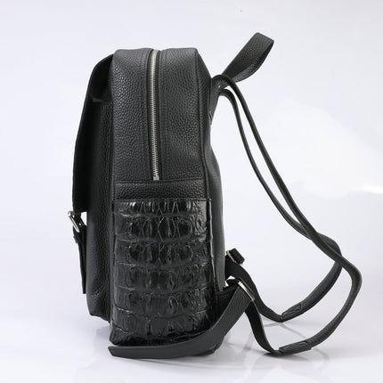 Pure Crocodile Bone Real-leather Unisex Bag.
