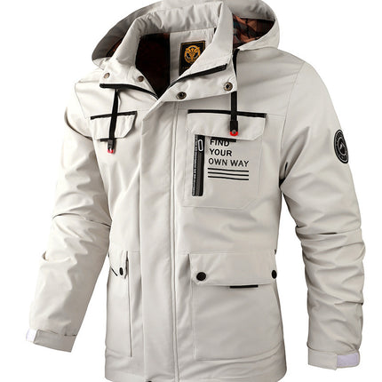 Fashion Men's And Women Casual Windbreaker Hooded Jacket  Waterproof