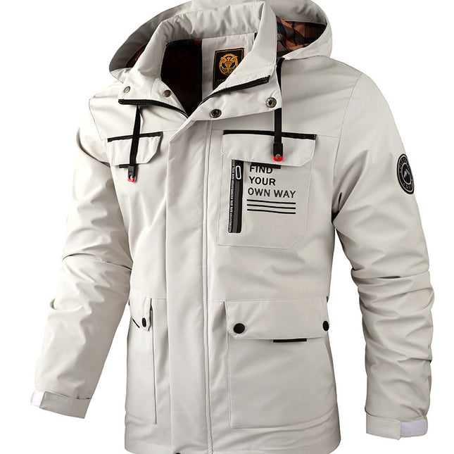 Fashion Men's And Women Casual Windbreaker Hooded Jacket  Waterproof