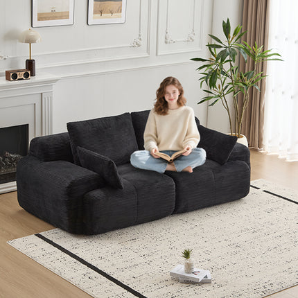 Modern Memory Foam Compressed Sofa,2 Seater