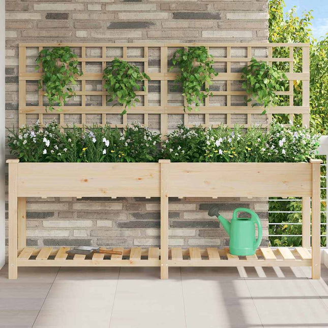 Garden Flower Pot 71 x Solid Spruce Wood