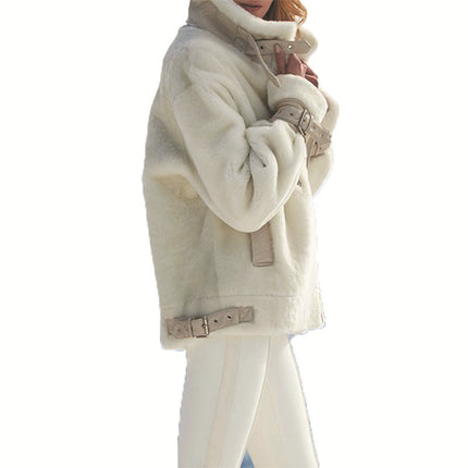 Women’s Warm Plush Zipper Jacket