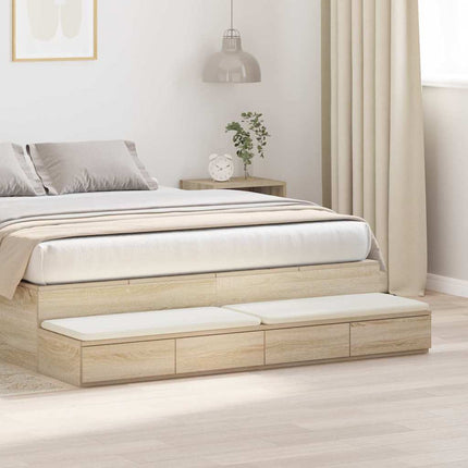 Bed Drawers Sonoma Oak 140 x 36.5 x 16.5