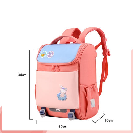 Primary School Students Shoulder Pad Childregn's Backpack Light Solid Color Primary School Ba