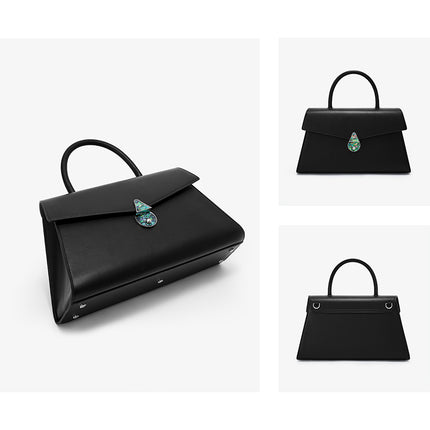 Emerald Bella  Leather Portable Shoulder  Bag
