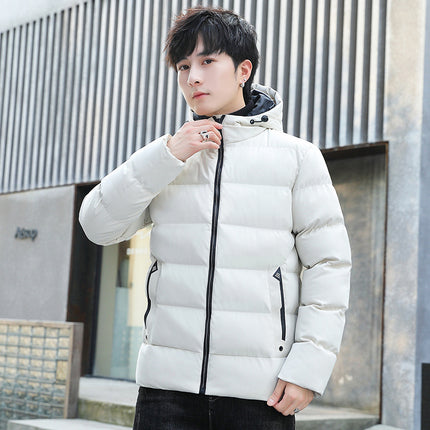 Men's winter fleece-lined coat