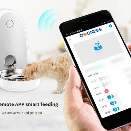 Automatischer 2-Liter-Futterautomat mit WLAN- und App-Steuerung für kleine Hunde, Katzen und andere Haustiere