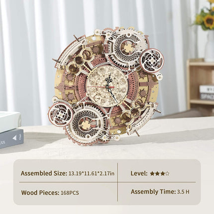 Robotime ROKR Time Art Zodiac Wall Clock