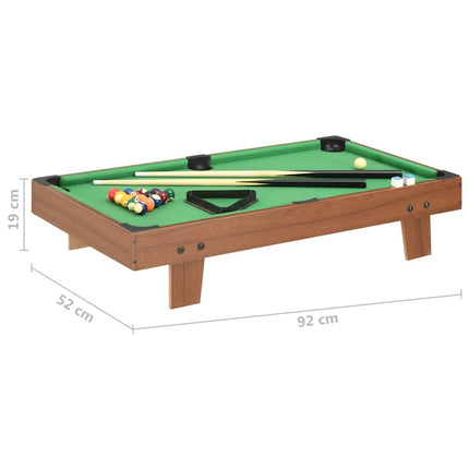 3-Fuß-Mini-Billardtisch 92×52×19 cm und 3-Fuß-Mini-Billardtisch