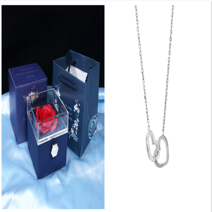 Rose Jewelry Packaging Box Valentine's Day Gift For Women