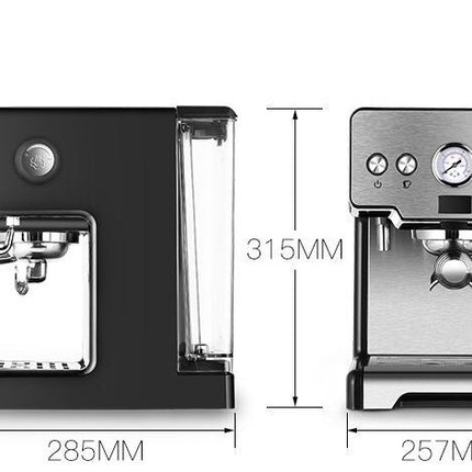 Italian Coffee Maker Home Small Semi-automatic Freshly Ground High Pressure Steam Milk Foam