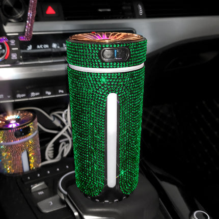 Luxury Diamond Car Humidifier LED Light Car Diffuser