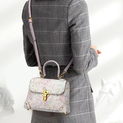 Women's Toe Layer Fashion Snake Pattern Handbag