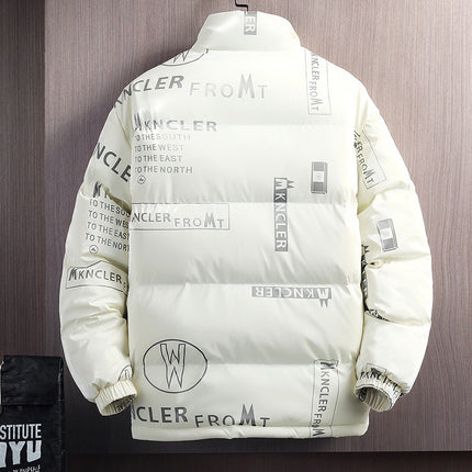 Lovers Loose Printed Warm Cotton Jacket