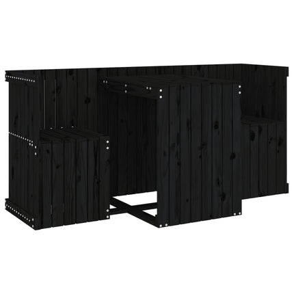 Balcony Furniture Set 2-Seater Solid Pine Wood