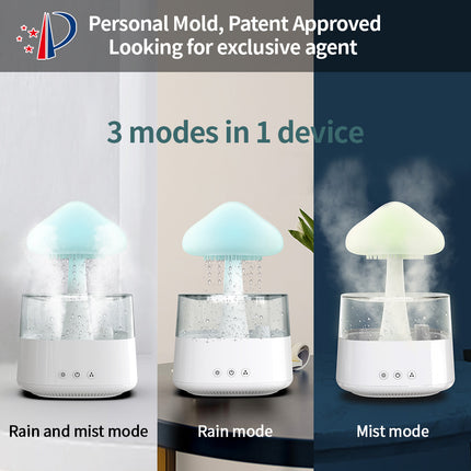 Humidifier Rain Cloud Mushroom Lamp
