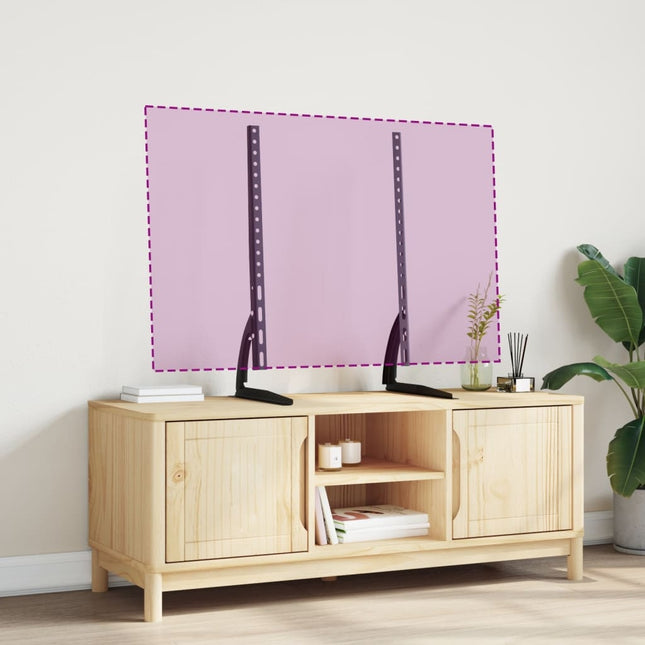 TV stand, 2 pieces, for 32-75 inch screens, Max VESA 600x400mm, 45kg