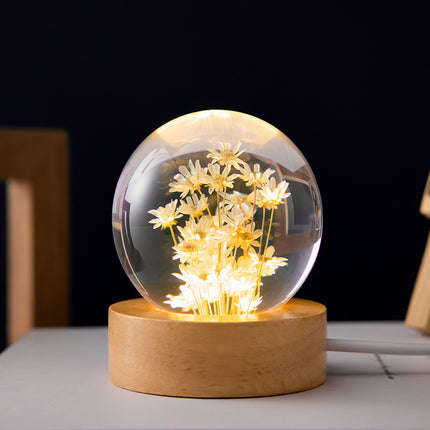 Luminous 3D Dandelion Crystal Ball Beech