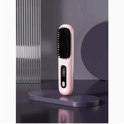 2 In 1 Straight Hair Comb Wireless Hair Straightener Brush