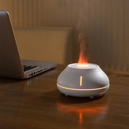 New Humidifier Colorful Simulation Flame Aroma Diffuser