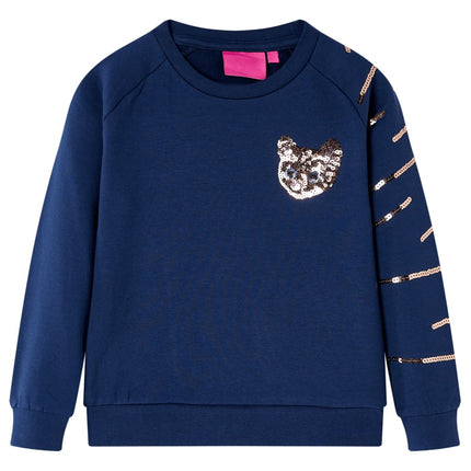 Kinder-Sweatshirt, marineblau, Größe 116