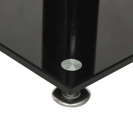 Speaker Stands, 2 pcs., Tempered Glass, 1 Column