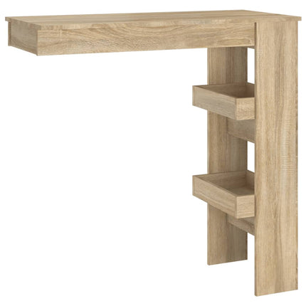 Wandmontierter Bartisch Sonoma Eiche 102x45x103,5 cm Holzwerkstoff