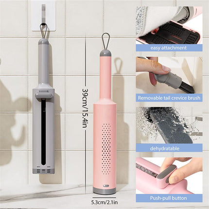 Self-Squeeze Mini Mop With Crevice Brush Hand Wash-Free Flat