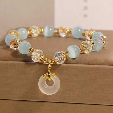 Blue Opal Pendant Bracelet
