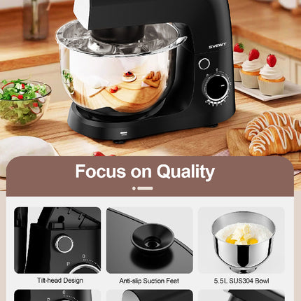 SVEWT SM-1540 1500W Stand Chef Machinee