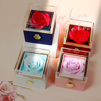 Rose Jewelry Packaging Box Valentine's Day Gift For Women