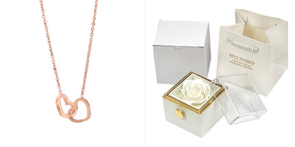 Rose Jewelry Packaging Box Valentine's Day Gift For Women