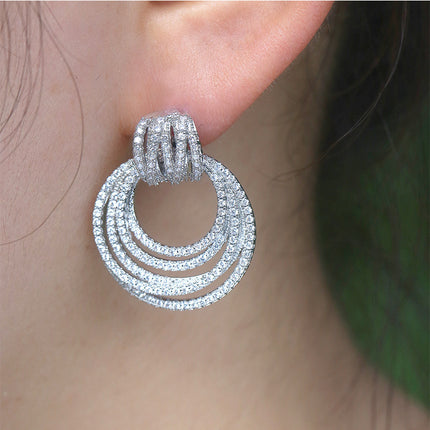 Multi-layer Round Earrings