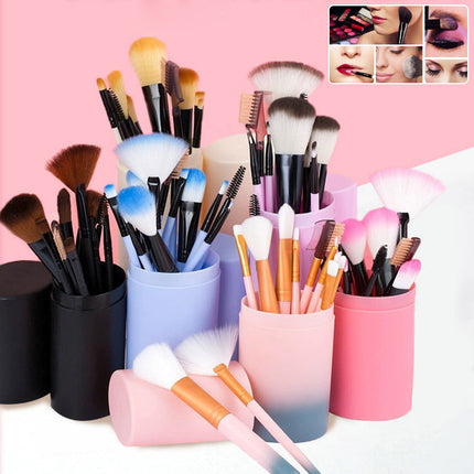 12pcs Eyelash Highlighter Makeup Brush