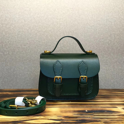 Vintage-Inspired Cream Leather Messenger Bag – Tree-Embossed Design