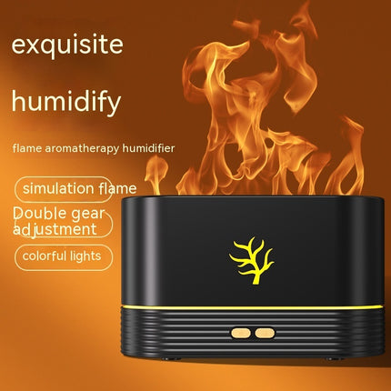 Flame Humidifier Smart Timing LED Electric Aroma Diffuser