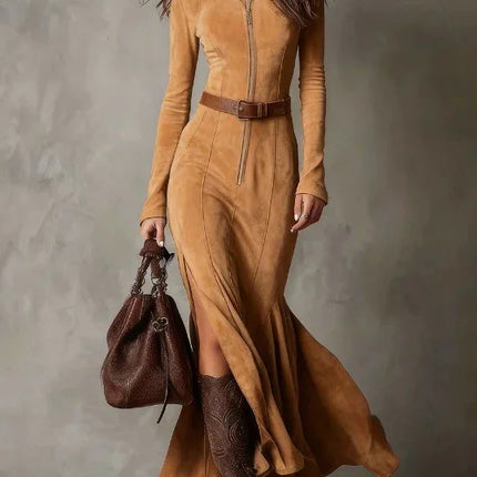 Slim Zipper Fashion Retro Women's Clothing