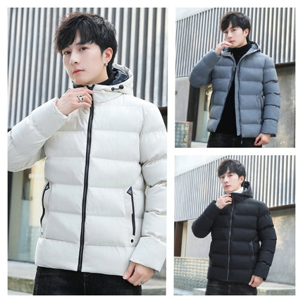 Men's winter fleece-lined coat