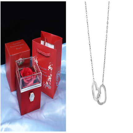 Rose Jewelry Packaging Box Valentine's Day Gift For Women