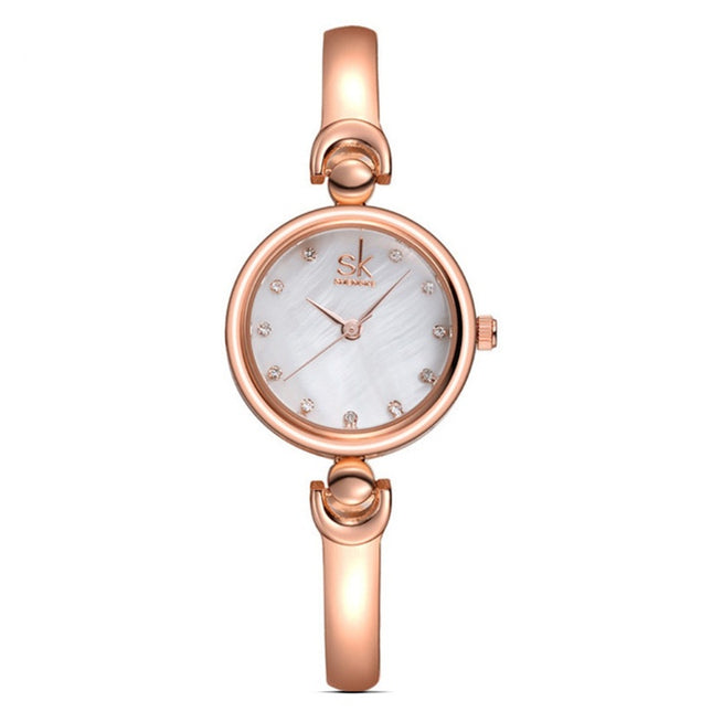 Rhinestone Steel Quartz Watch