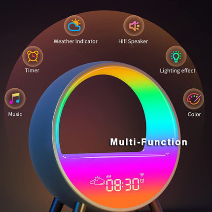 Smart Alarm Clock Night Light WiFi Wake Up Light Sunrise Sunset Lamp