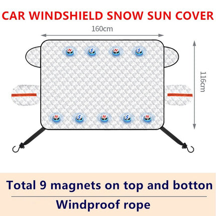 Snow Cover Window Mirror Protector With Hook