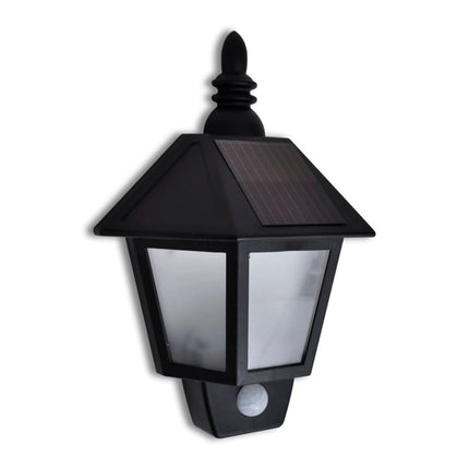 Solar wall light with motion sensor