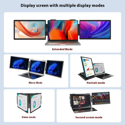 14-Zoll-Dual-Laptop mit tragbarem Dual-Screen-Bildschirm