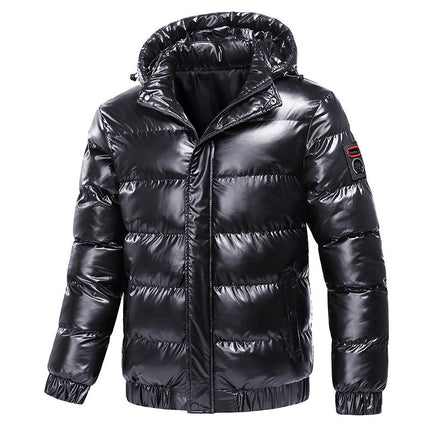 Seeking reliable cold-weather protection, this men's puffer jacket