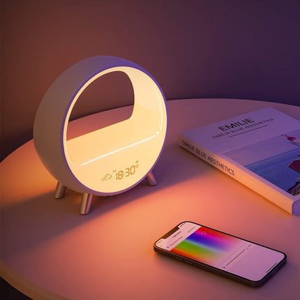 Smart Alarm Clock Night Light WiFi Wake Up Light Sunrise Sunset Lamp