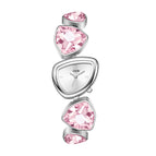 Silver Streak Pink Crystal