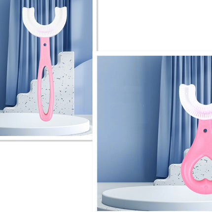 Children's U-shaped Food Grade Soft Rubber Toothbrush