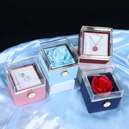 Rose Jewelry Packaging Box Valentine's Day Gift For Women