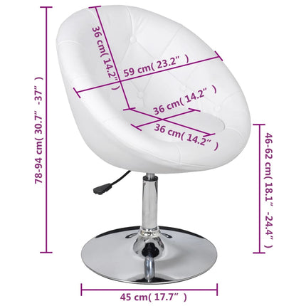 Cocktail Chair Faux Leather
